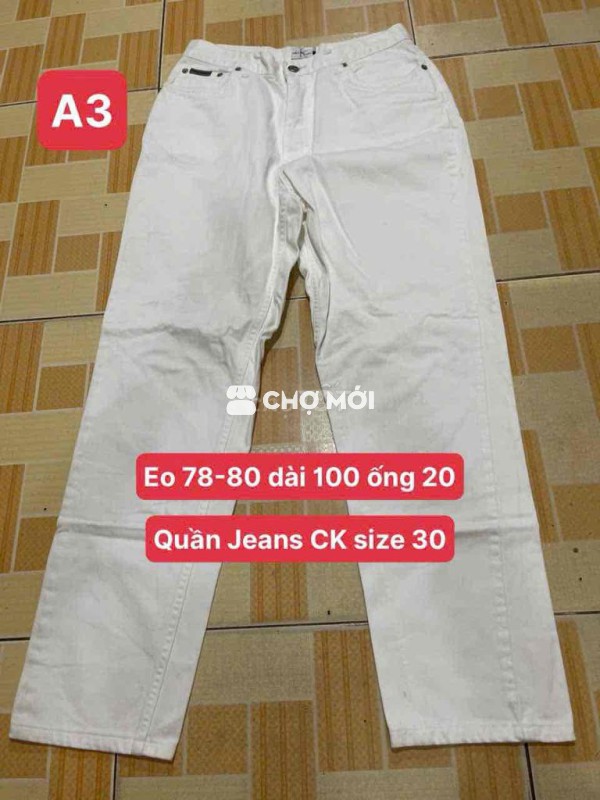 Quần Jeans Ck size 30