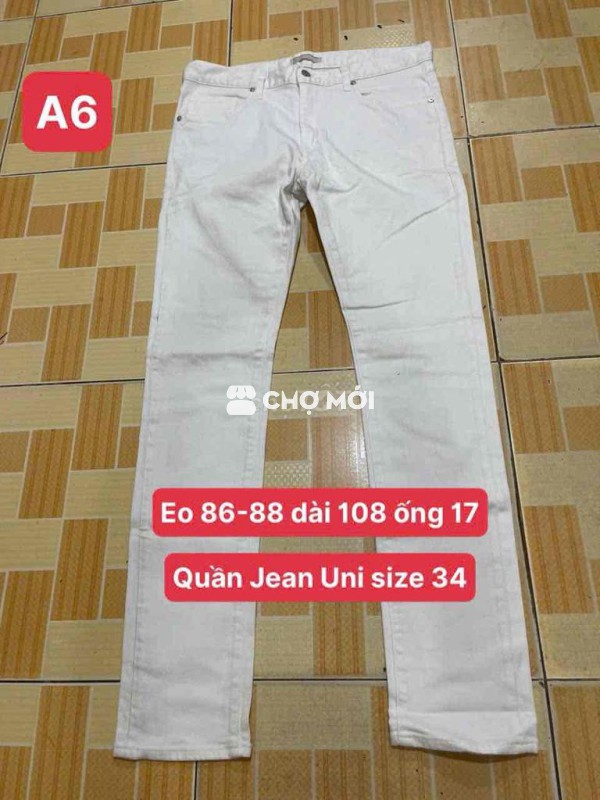 Quần Jeans Uni size 34