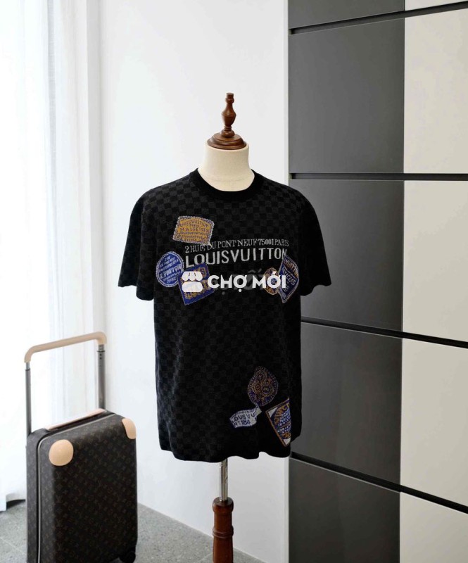 Áo Phông Len L.V Ô Đen Cao Cấp