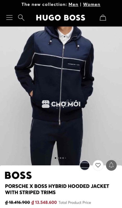 Áo khoác Porsche Boss chính hãng size S 99.9%