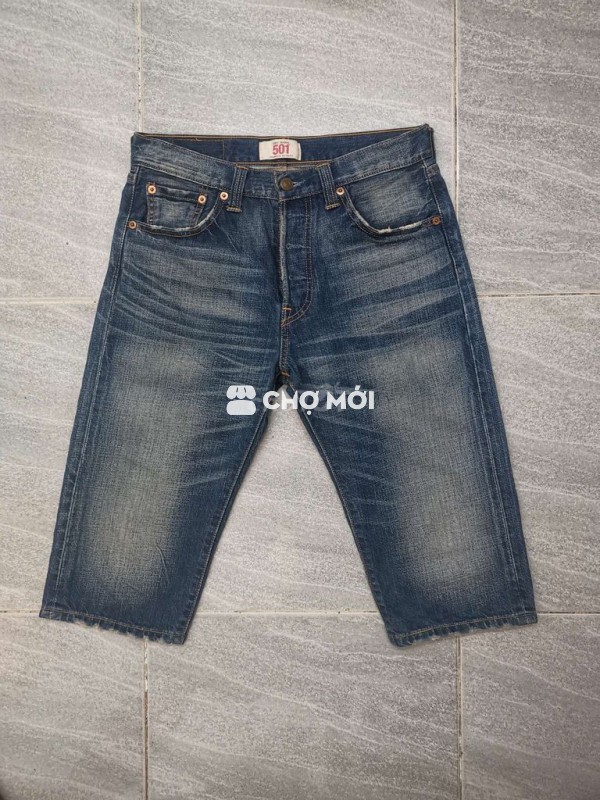 Short Jeans Levis 501 Selvedge Xanh Vin00s size 29
