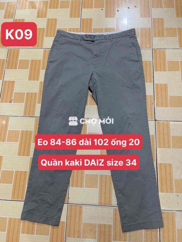 3 quần kaki size 34 -150k 1c