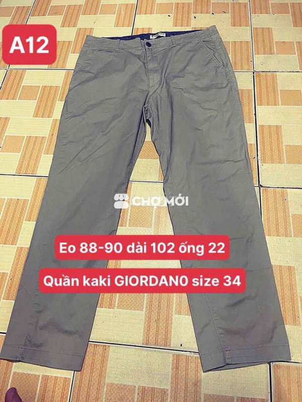 3 quần kaki size nhu hình 150k 1c
