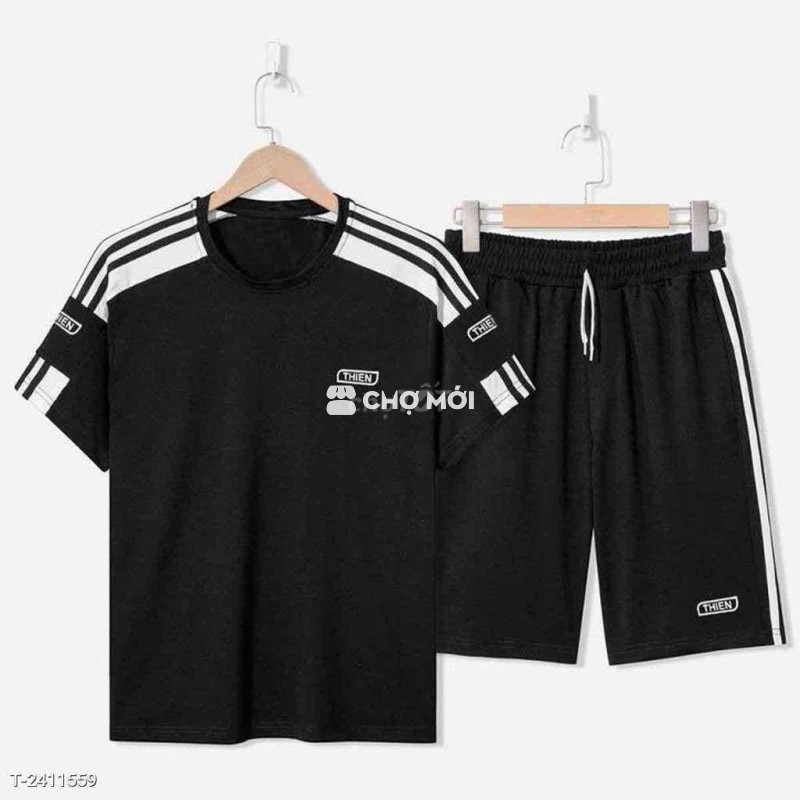 ĐỒ BỘ THỂ THAO NAM NỮ UNISEX LOGO CHỮ 3 SỌC
