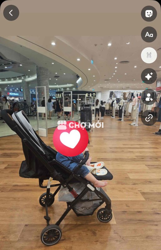 Xe đẩy zaracos gấp gọn đã sử dụng nhưng còn mới