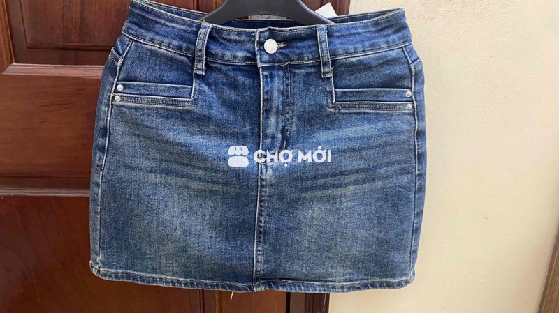 Chân váy jeans chữ A size L