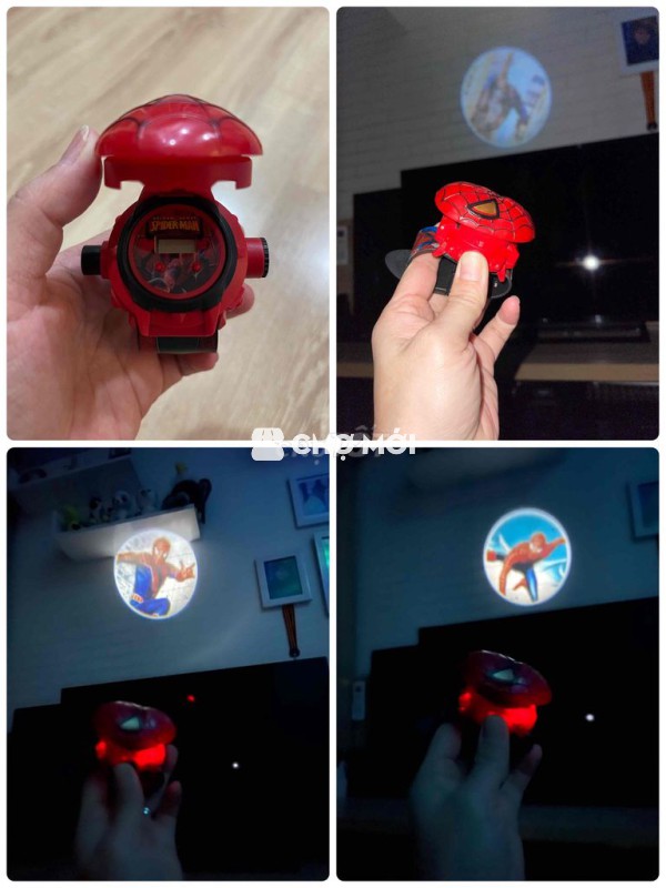 Đồng hồ trẻ em Mario màu xanh dương