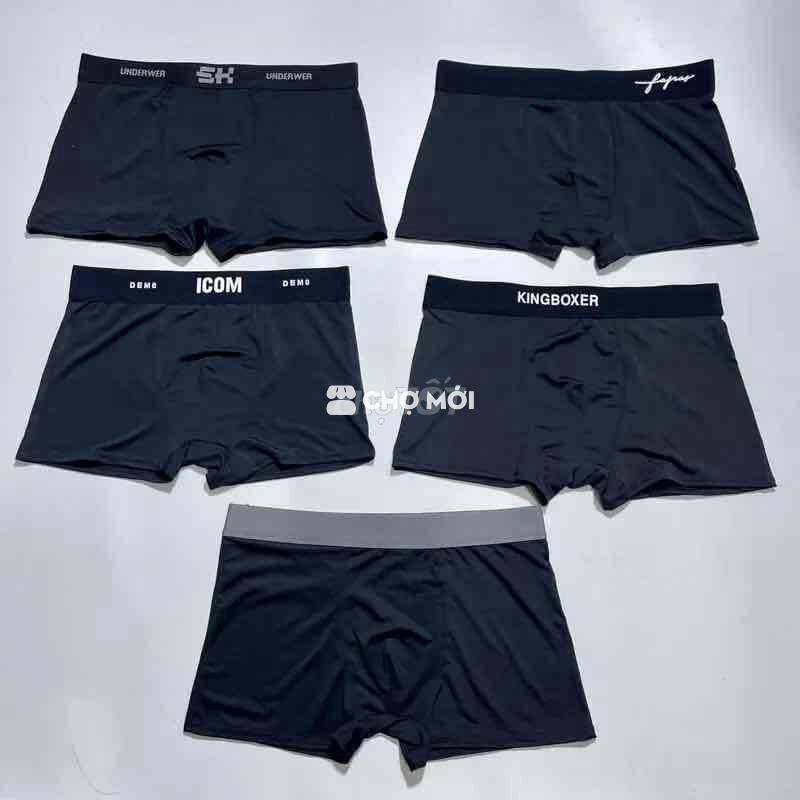 Quần Sịp Nam Boxer Màu Đen Quần Xì Nam Chấ