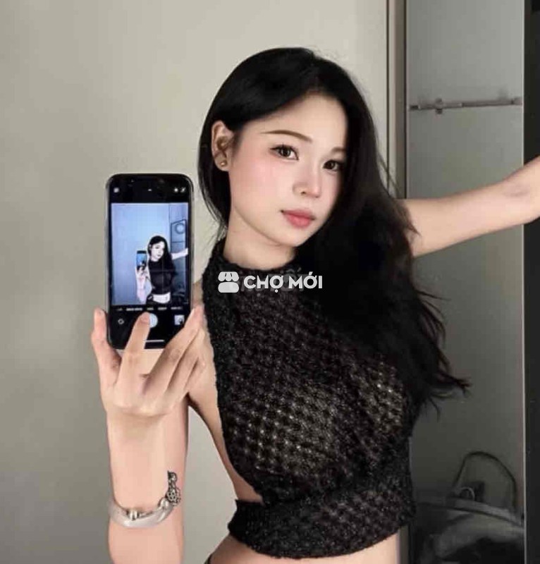 Áo yếm Đen - Freesize - Đen
