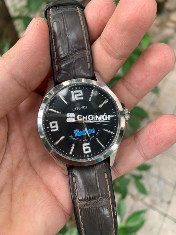 Đồng hồ Citizen nam dây da, thép