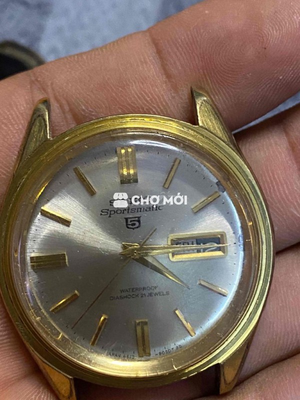 Đồng hồ Seiko Sportsmatic Nam, kim loại vàng