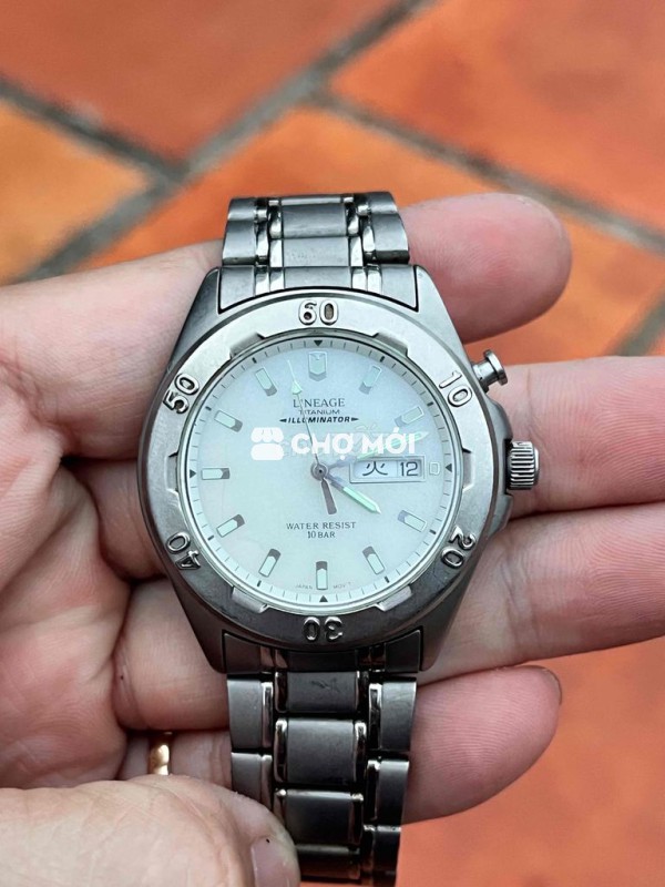 đồng hồ casio size 37 full zin titanium