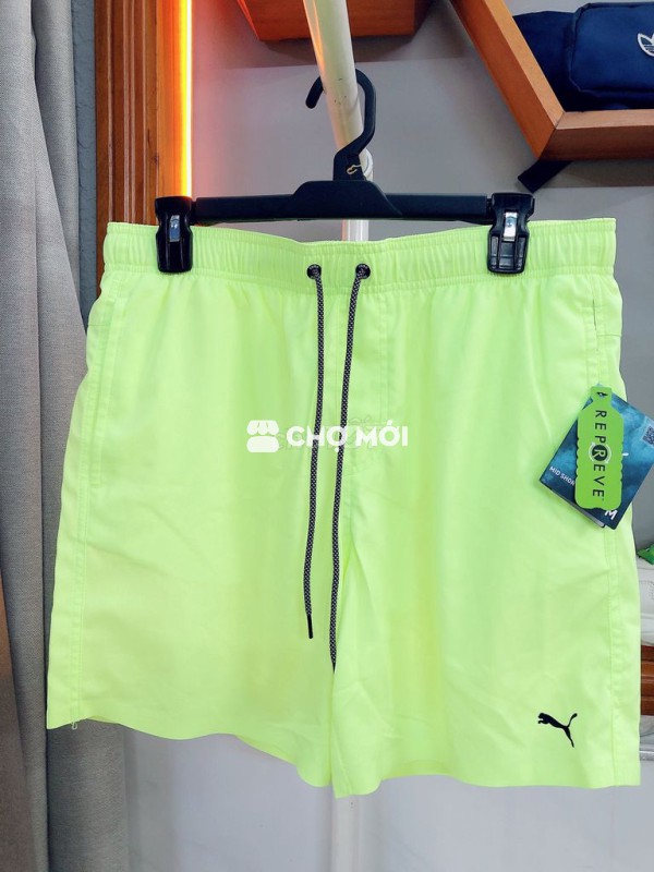 Quần Đùi đi bơi Nam Puma xanh ne-on Chính Hãng-NEW