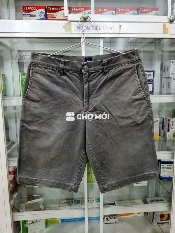 Quần shot kaki Gap USA màu xám
