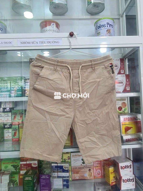 Quần shot lưng chun JEEP màu be đất