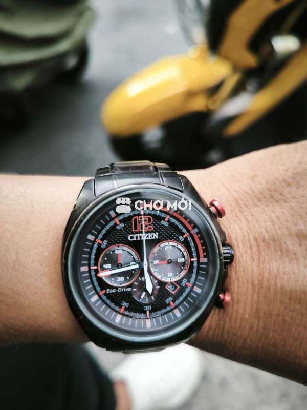 Đồng hồ eco drive full đen .