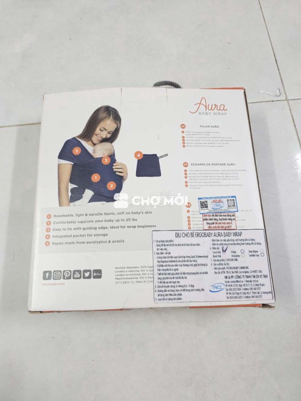 Địu quấn vải cho bé Newborn