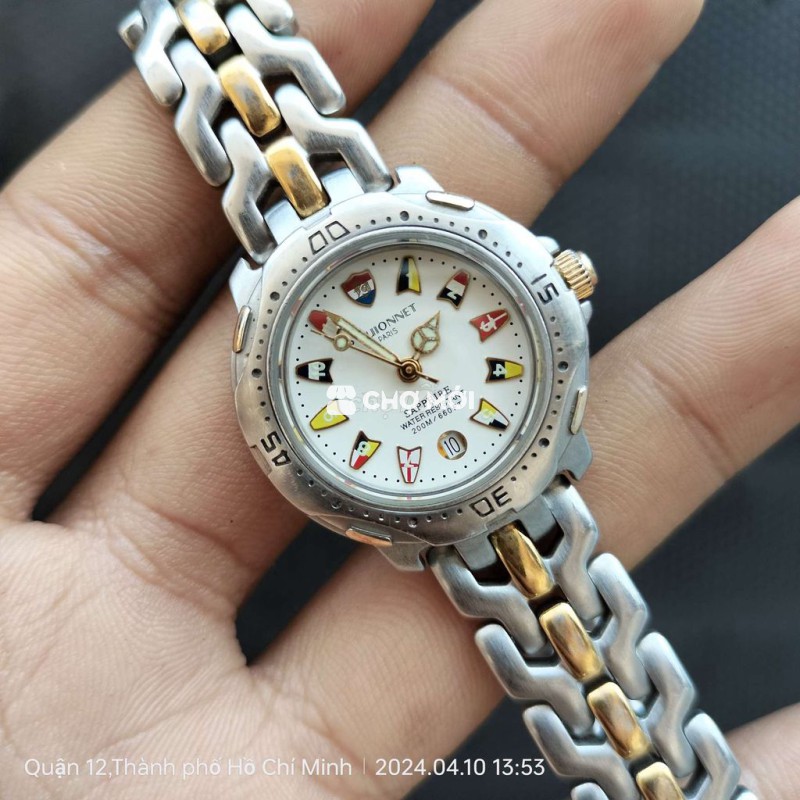 ĐỒNG Hồ Nữ Thợ Lặn 200m, kính Sapphire