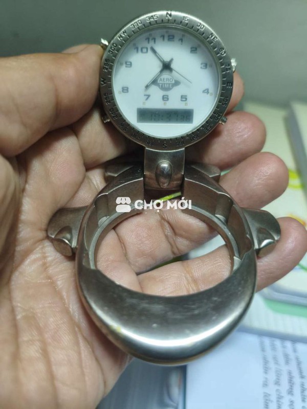 Đồng hồ Nhật để bàn, size 43*63mm.Giờ kim&điện tử