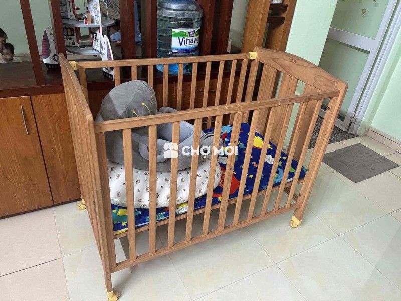 Nôi Gỗ còn mới dễ dàng tháo rời 250k