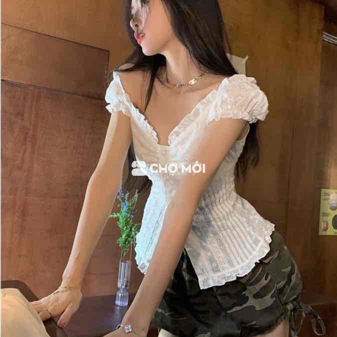 Áo trễ vai size S
