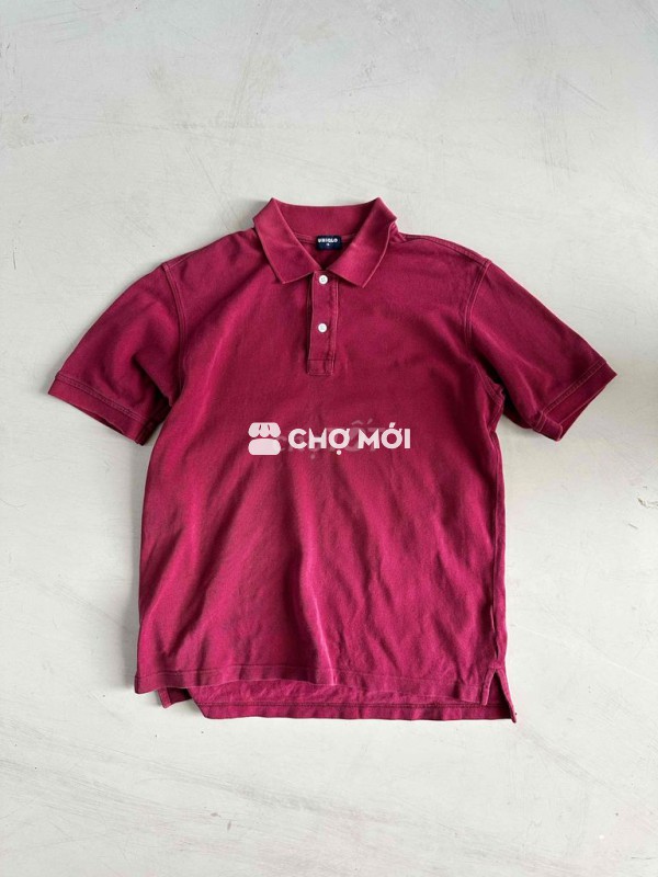 Áo polo Uniqlo đỏ nhạt