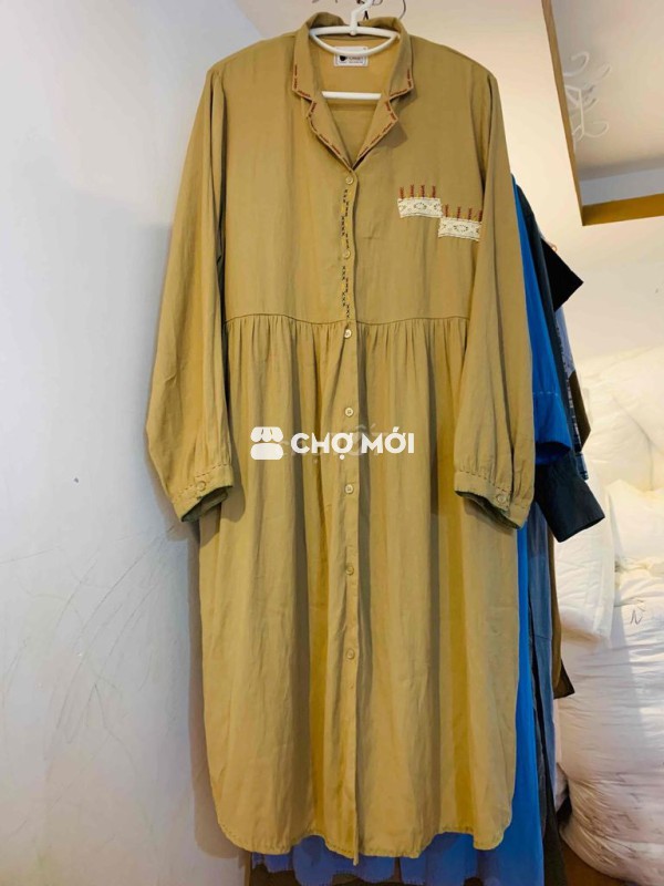 váy bbd tay bồng vintage