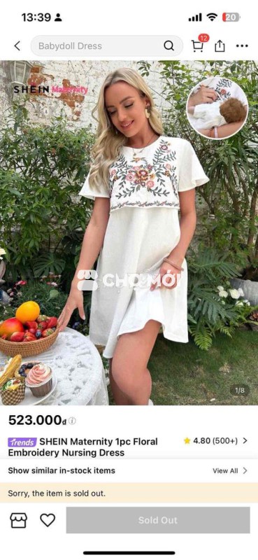 Đầm bầu, đầm sau sinh, đầm kiểu XXL <80kg