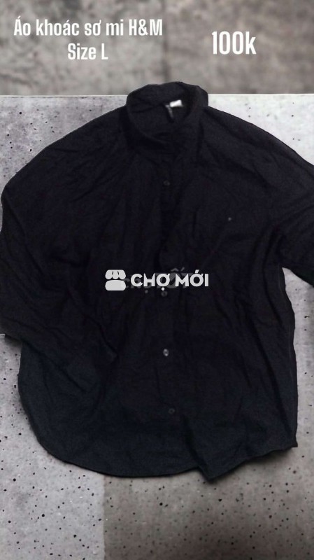 Áo sơ mi đen H&M