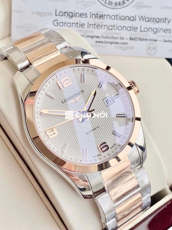 Lon.gines Conquest GMT 18K DemiRose