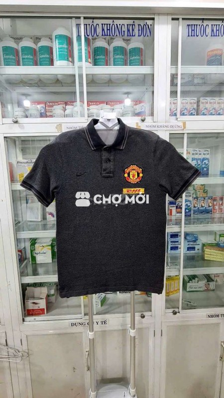 Áo thun thể thao câu lạc bộ Nike màu xám phối