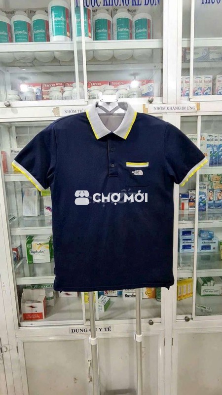 Áo thun Polo Thenorthface màu xanh phối