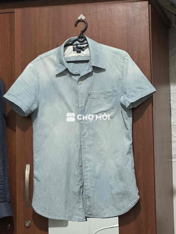 Hiếm sơ mi demin cộc tay Vintage Polo RalpLauren