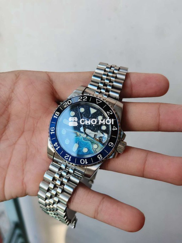 Giao lưu Seiko mod Submariner mặt dạ quang ngân hà