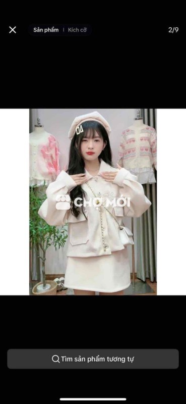 set váy dạ ép