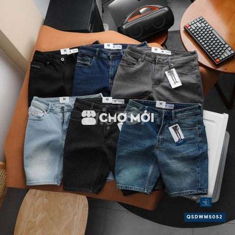 Quần short jean nam