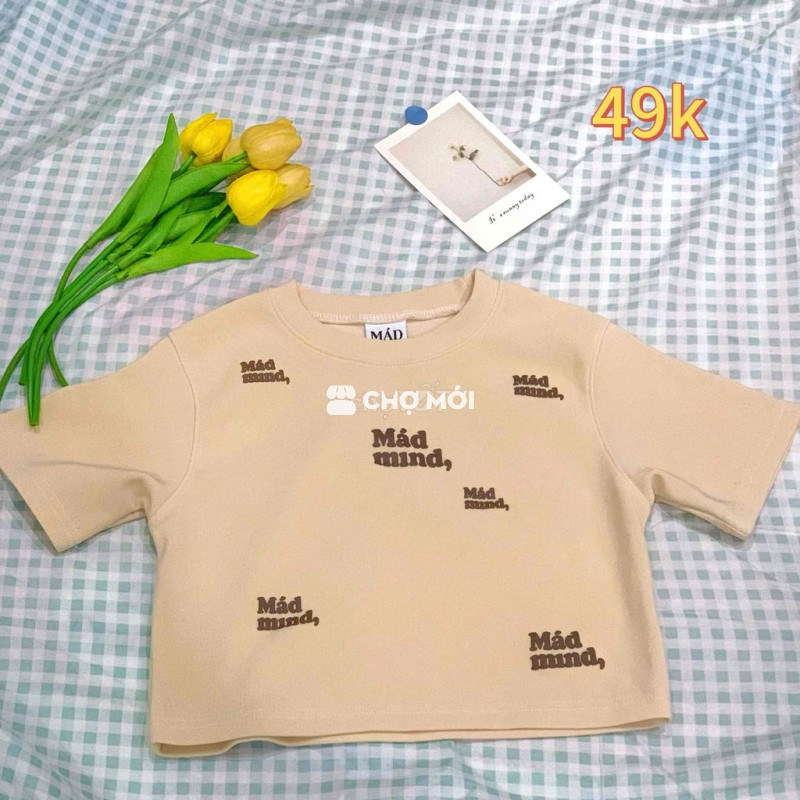 Pass áo babytee Madmind sz M màu be