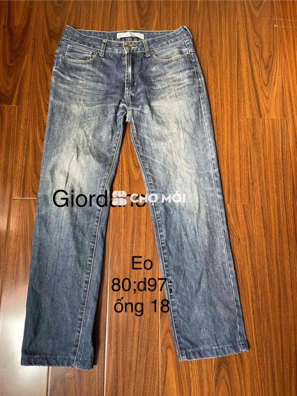 quần Jean Giordano size 30 mới 96%