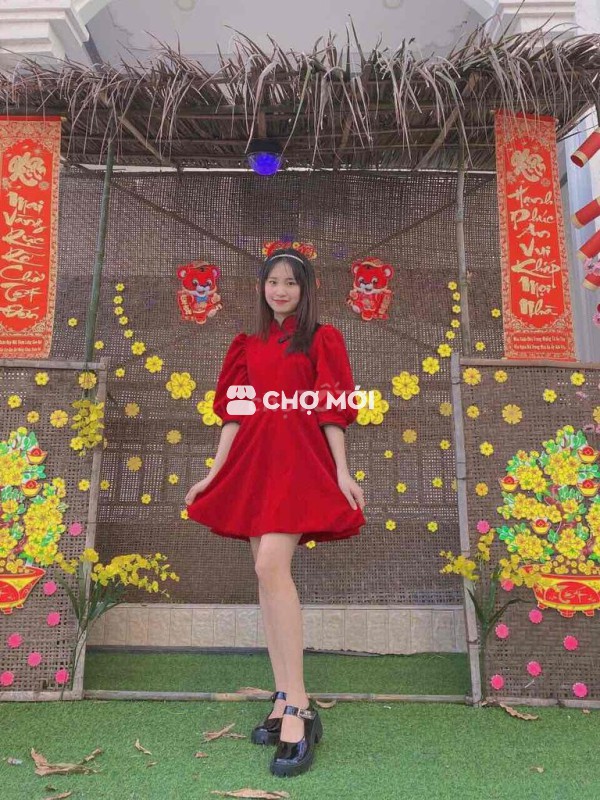 Đầm Nhung Đỏ