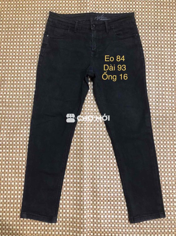 Jean xám đen co giãn sz 32