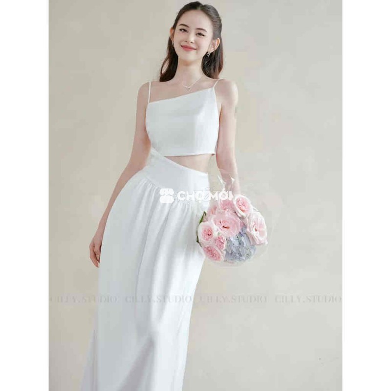 Váy lụa đi biển Cilly