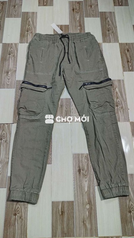 Eo 74->82 Jogger túi hộp xám nâu đất bụi bụi