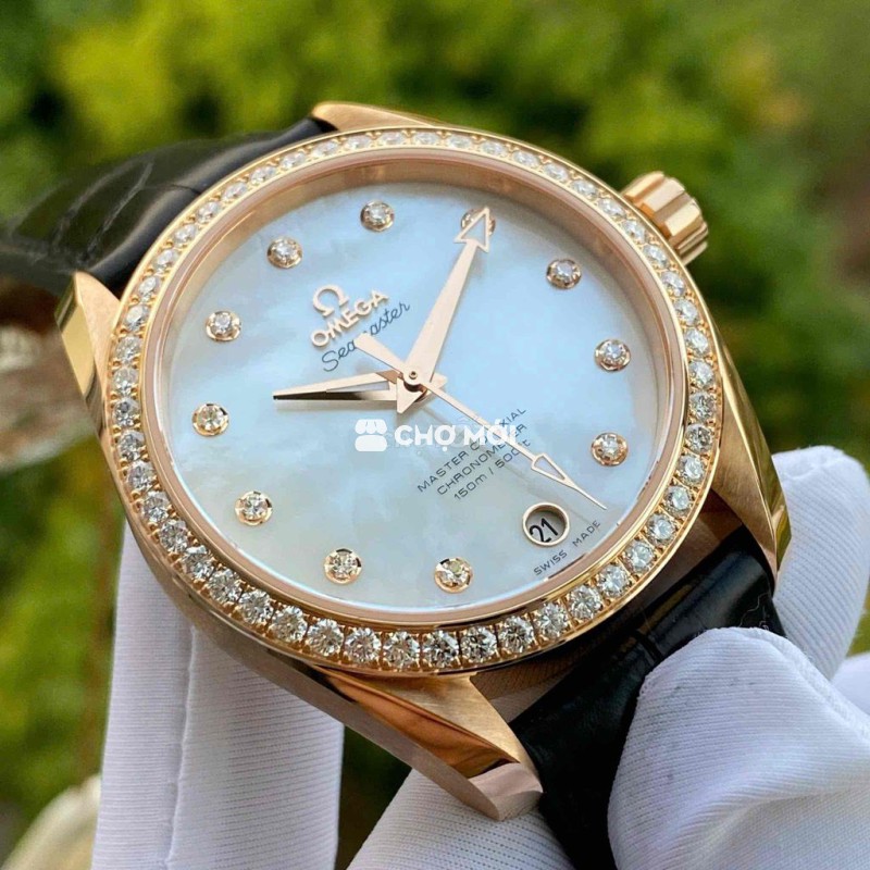 OMEGA SEAMASTER AQUA TERRA MOTHER OF PEARL DIAMOND