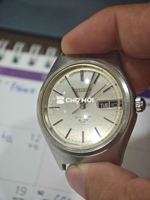 Citizen sevenstart 25jw cơ auto lau dầu căn chỉnh