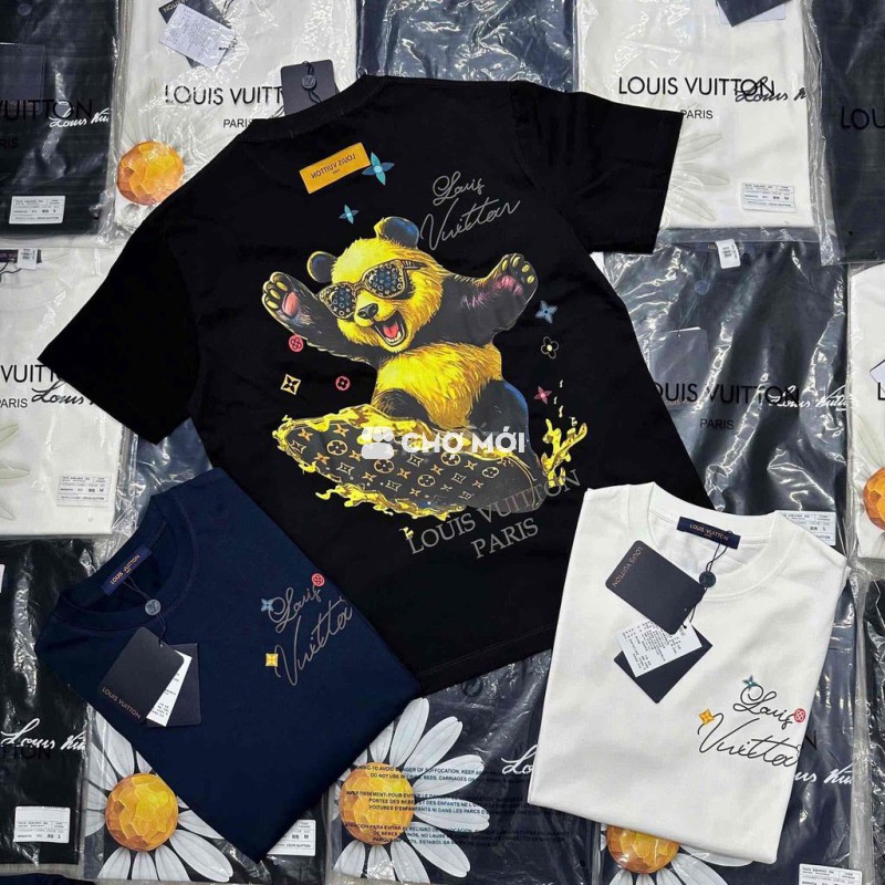 áo phông bo cổ LV