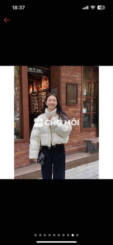 Áo khoác phao croptop, áo phao Hàn Quốc chần bông