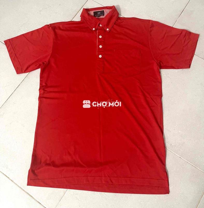 Áo polo đỏ One Slider nam size L auth 90%