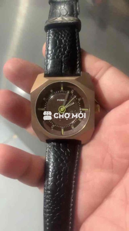 Đồng hồ Fossil nam dây da nâu đồng