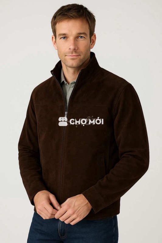 Khoác Thời Trang Giả Da lộn Montrica size M