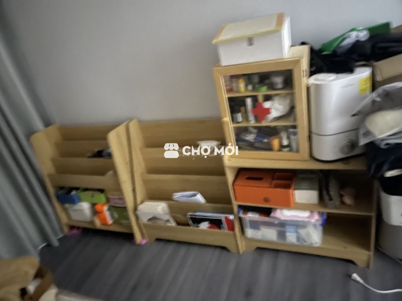 thanh lý bộ 3 giá sách kệ để đồ cho bé